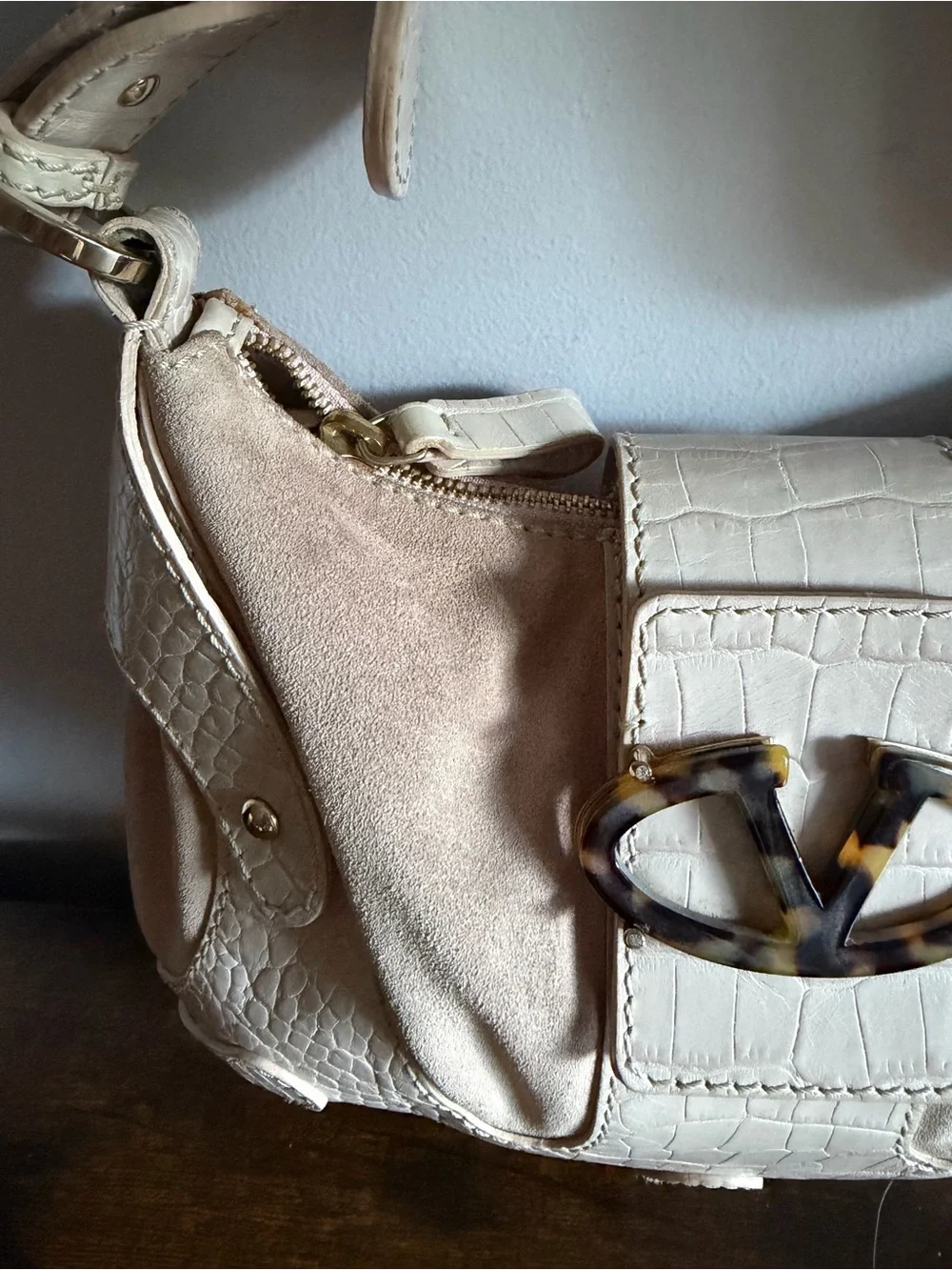 Vintage Valentino Garavani Cream Shoulder Bag – Excellent Condition - Picture 4 of 16